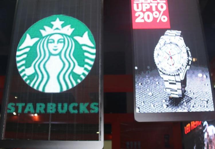 Transparent led display.